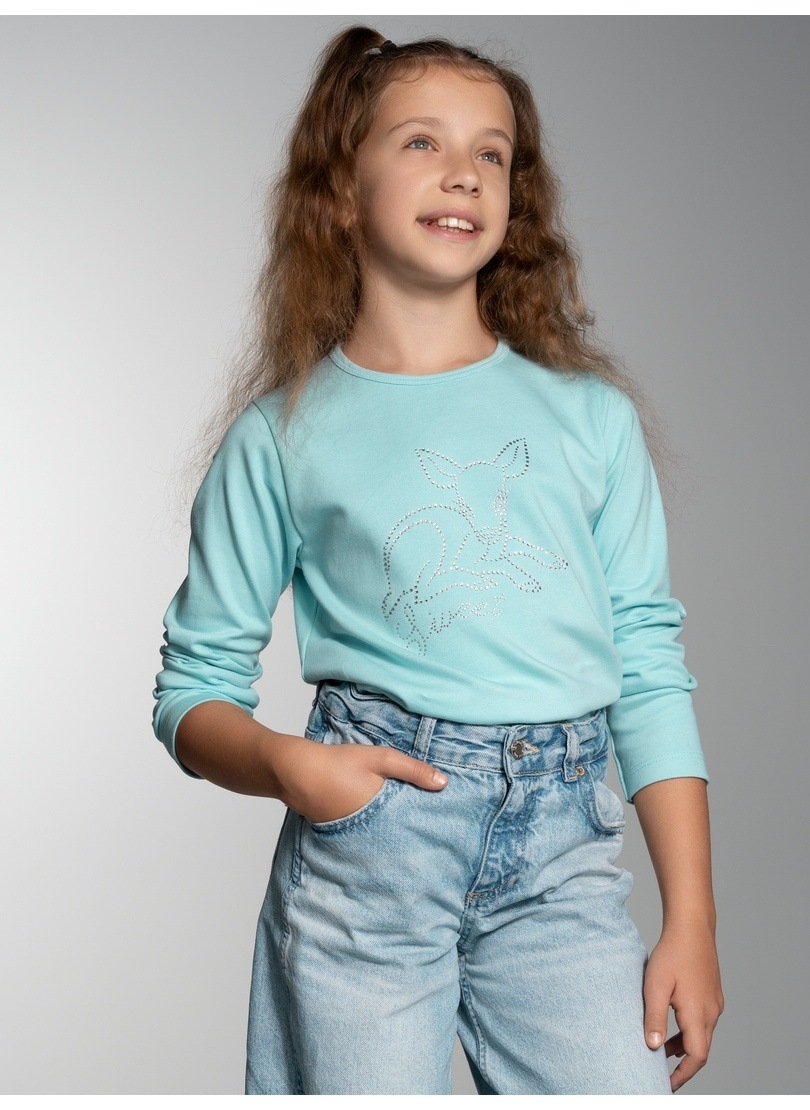 Trigema Sweatshirt »TRIGEMA Langarmshirt mit süssem Reh-Glitzer-Print« von Trigema