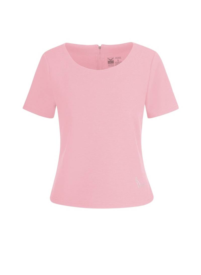 Trigema Sweatshirt »TRIGEMA Shirt mit kurzen Ärmeln mit Kristallsteinen« von Trigema