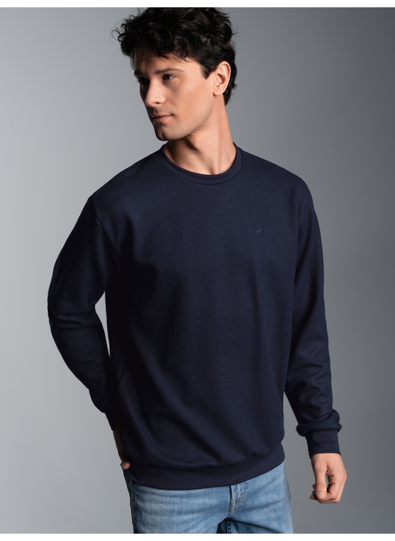 Trigema Sweatshirt »TRIGEMA Sweatshirt in Waffeloptik« von Trigema