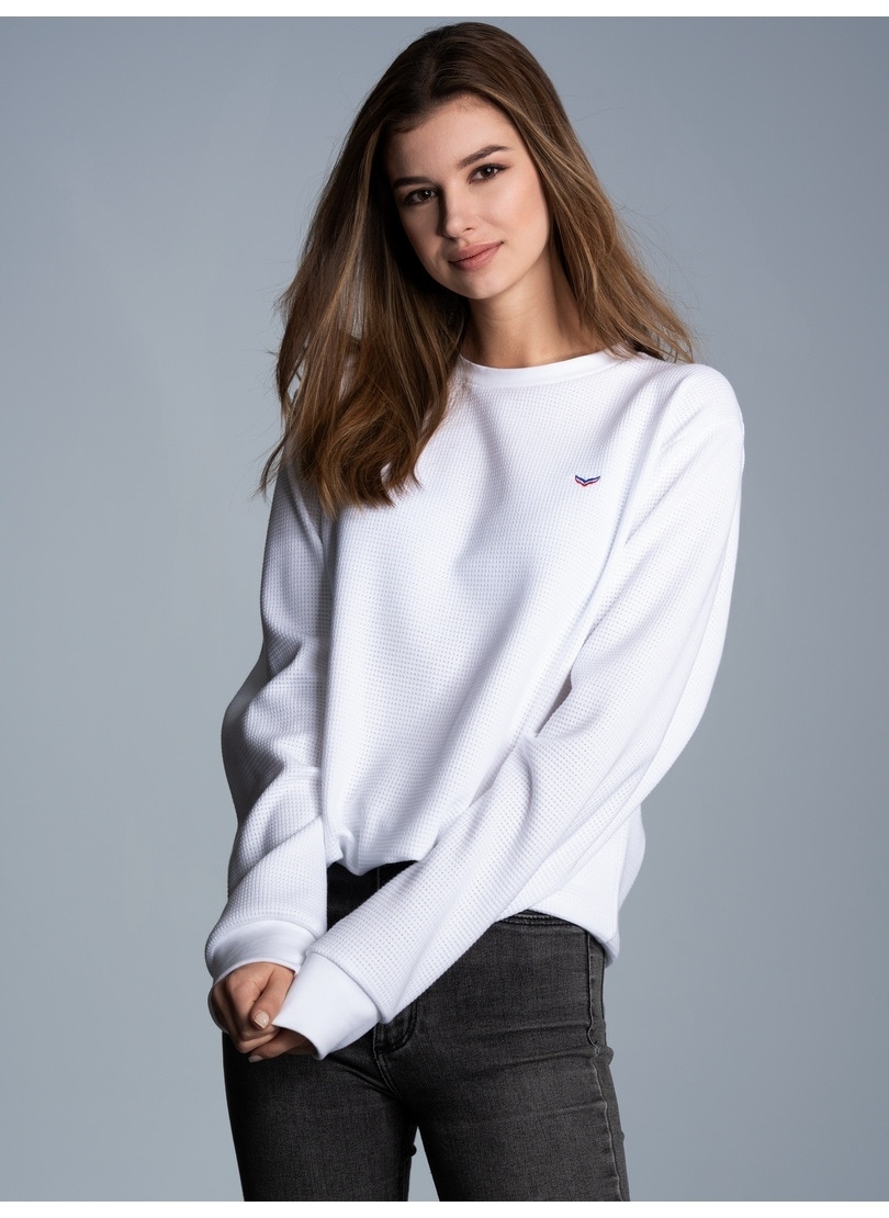Trigema Sweatshirt »TRIGEMA Sweatshirt in Waffeloptik« Trigema Sweatshirt »TRIGEMA Sweatshirt in Waffeloptik« von Trigema