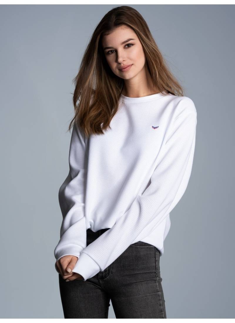 Trigema Sweatshirt »TRIGEMA Sweatshirt in Waffeloptik« von Trigema