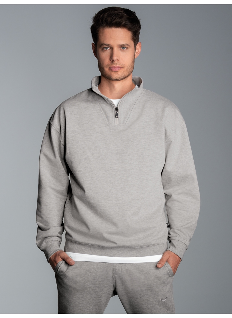 Trigema Sweatshirt »TRIGEMA Troyer in bequemer Sweat-Qualität« von Trigema