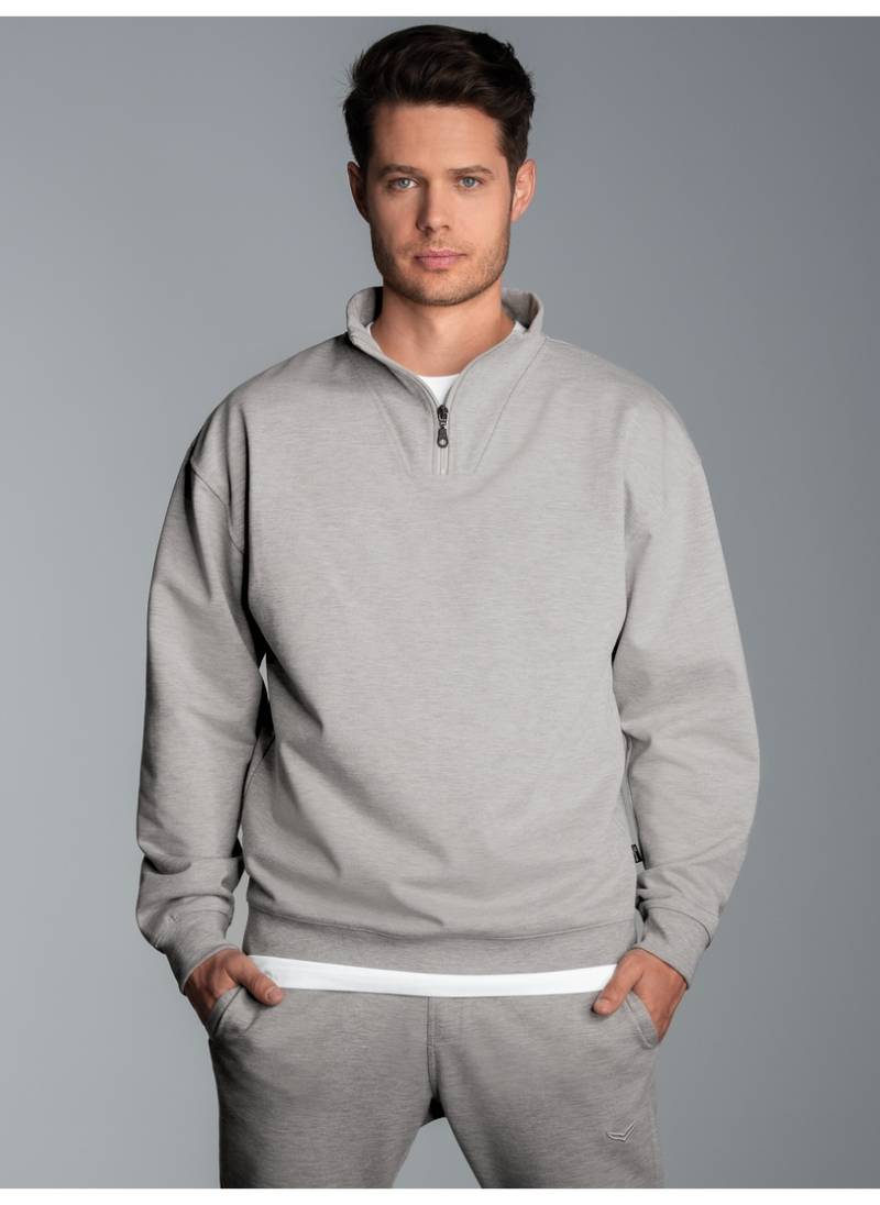 Trigema Sweatshirt »TRIGEMA Troyer in bequemer Sweat-Qualität« von Trigema