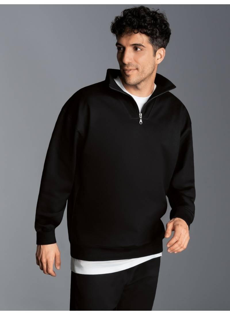 Trigema Sweatshirt »TRIGEMA Troyer in bequemer Sweat-Qualität« von Trigema