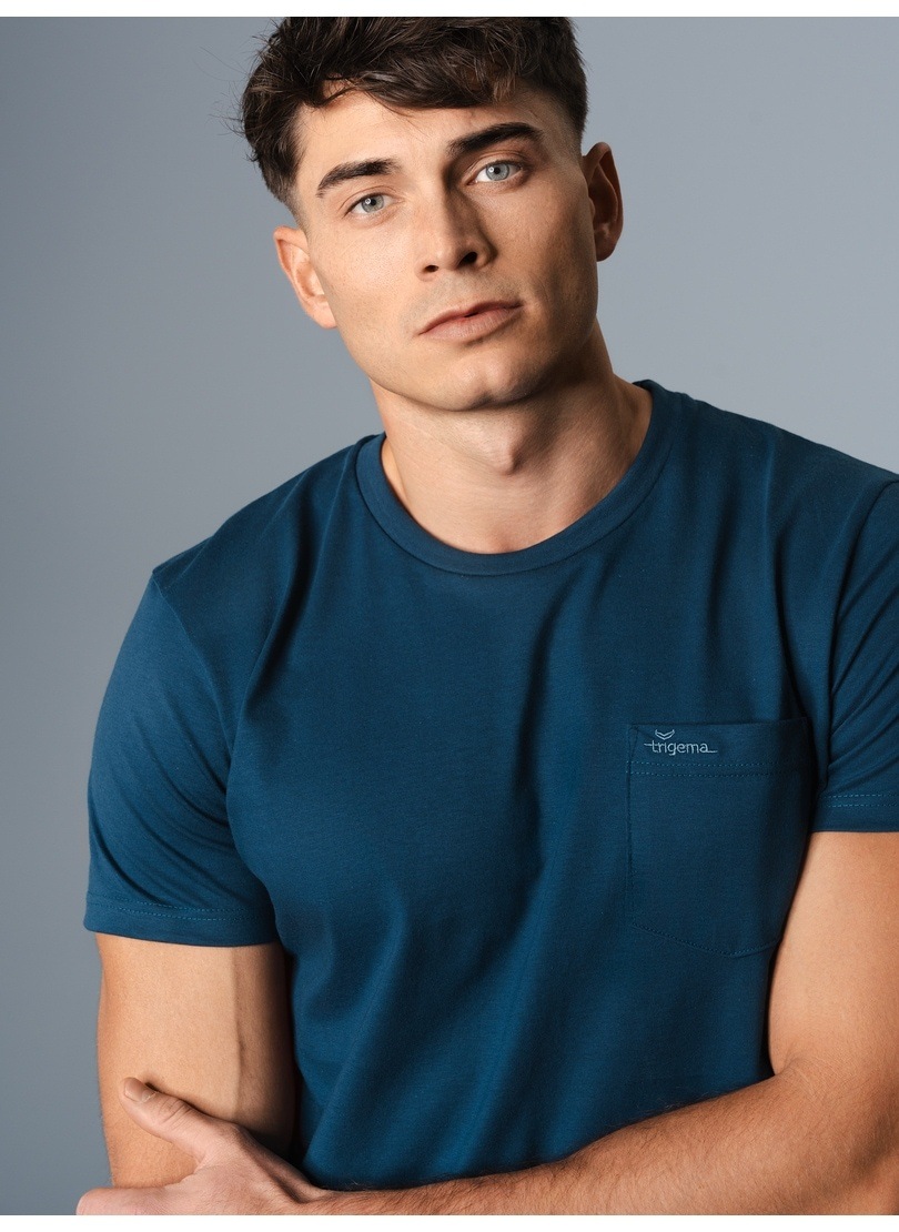 Trigema T-Shirt »TRIGEMA T-Shirt aus Biobaumwolle mit Brusttasche«, (1 tlg.) Trigema T-Shirt »TRIGEMA T-Shirt aus Biobaumwolle mit Brusttasche«, (1 tlg.) von Trigema