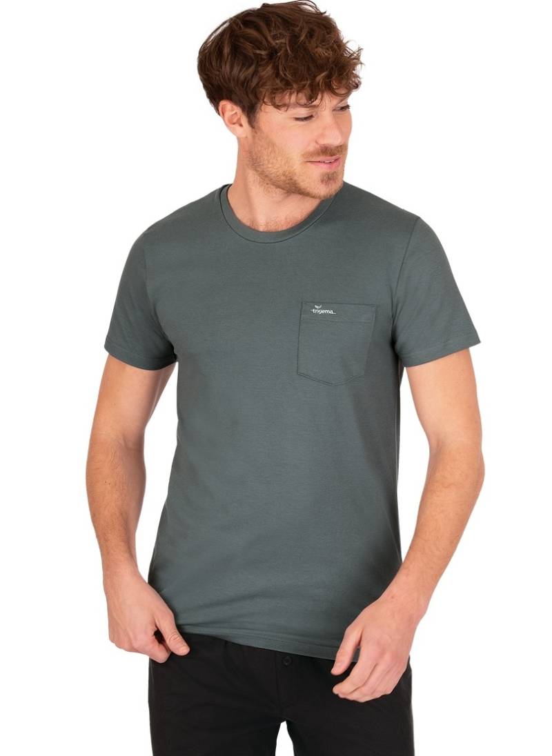 Trigema T-Shirt »TRIGEMA T-Shirt aus Biobaumwolle mit Brusttasche«, (1 tlg.) von Trigema