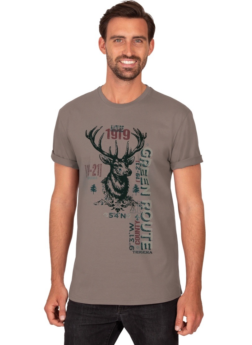 Trigema T-Shirt »TRIGEMA T-Shirt in Öko-Qualität mit Hirsch-Motiv«, (1 tlg.) von Trigema