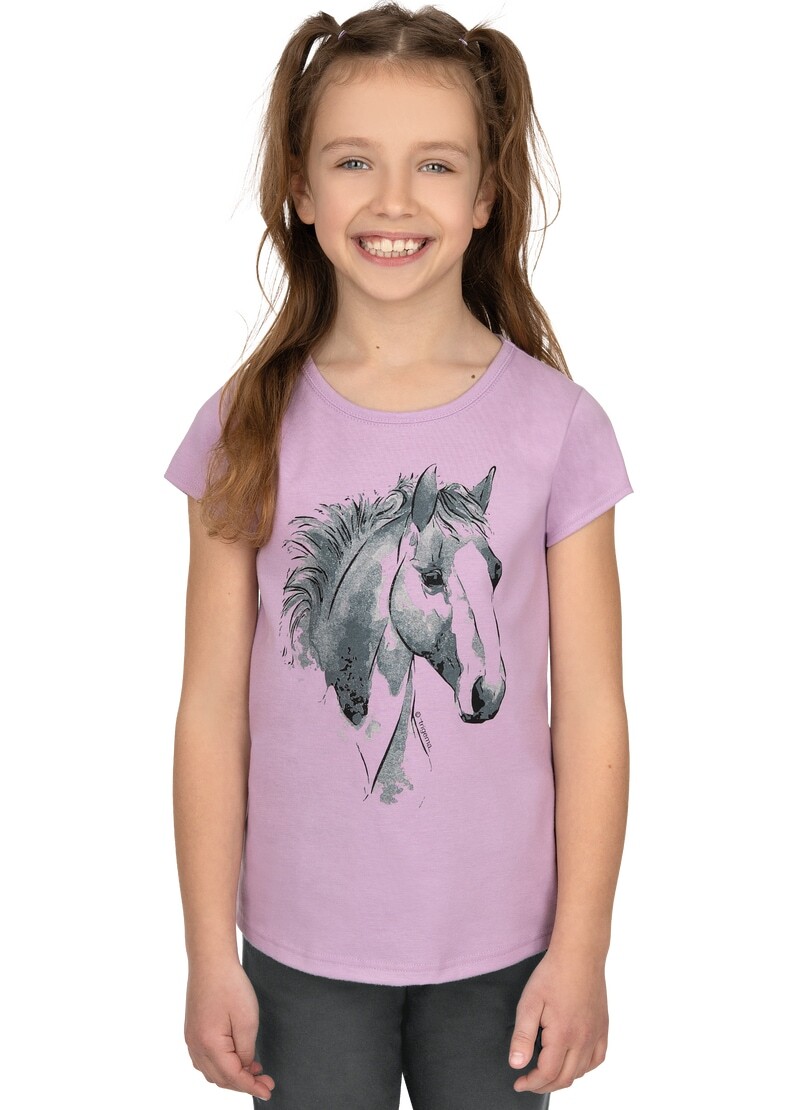 Trigema T-Shirt »TRIGEMA T-Shirt mit niedlichem Pferdemotiv«, (1 tlg.) von Trigema