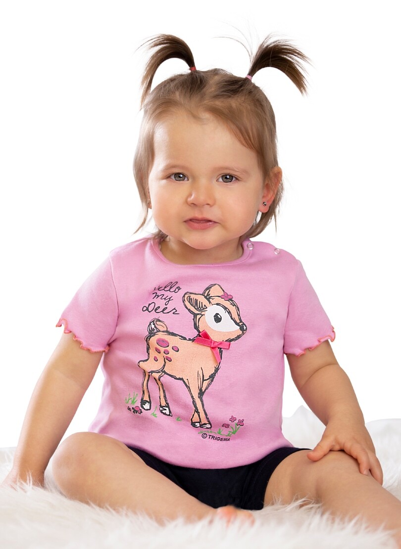 Trigema T-Shirt »TRIGEMA Baby-T-Shirt mit süssem Druckmotiv«, (1 tlg.) von Trigema