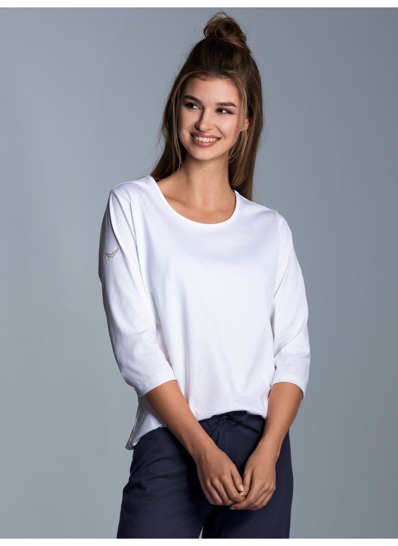 Trigema Rundhals-Shirt »TRIGEMA 3/4 Arm Shirt aus Biobaumwolle«, (1 tlg.) Trigema Rundhals-Shirt »TRIGEMA 3/4 Arm Shirt aus Biobaumwolle«, (1 tlg.) von Trigema