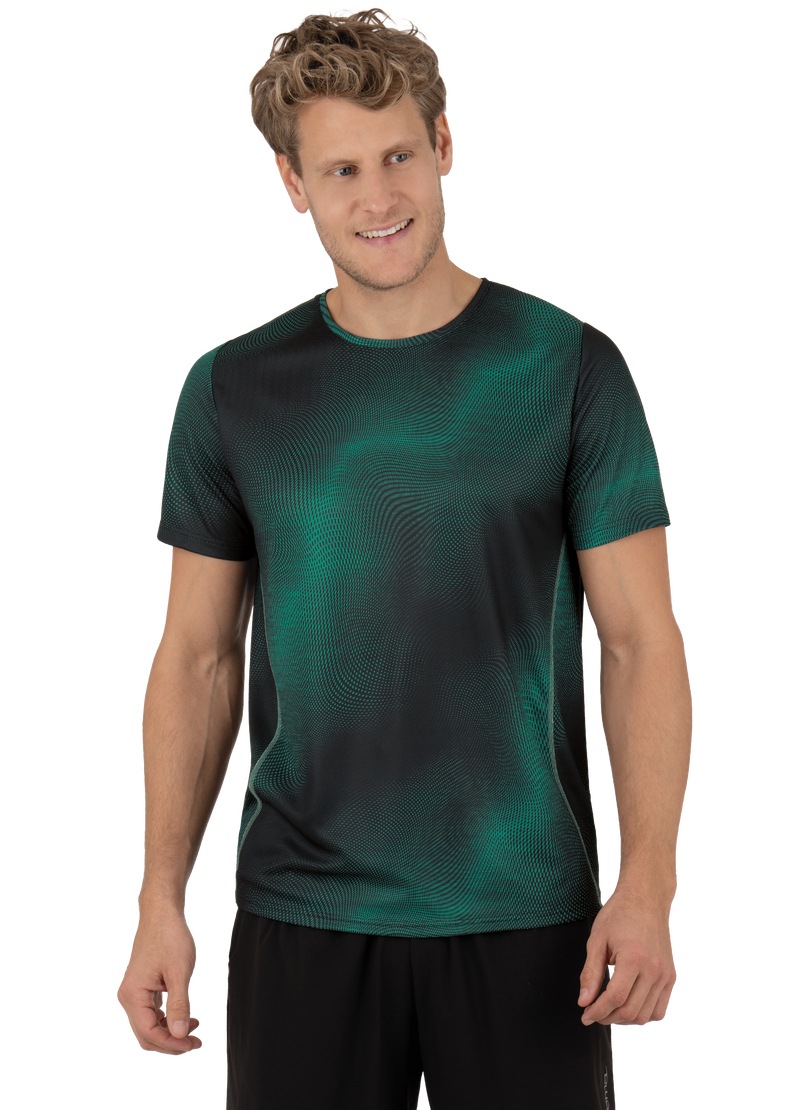 Trigema T-Shirt »TRIGEMA COOLMAX® Sportshirt mit modischem Druck«, (1 tlg.) von Trigema