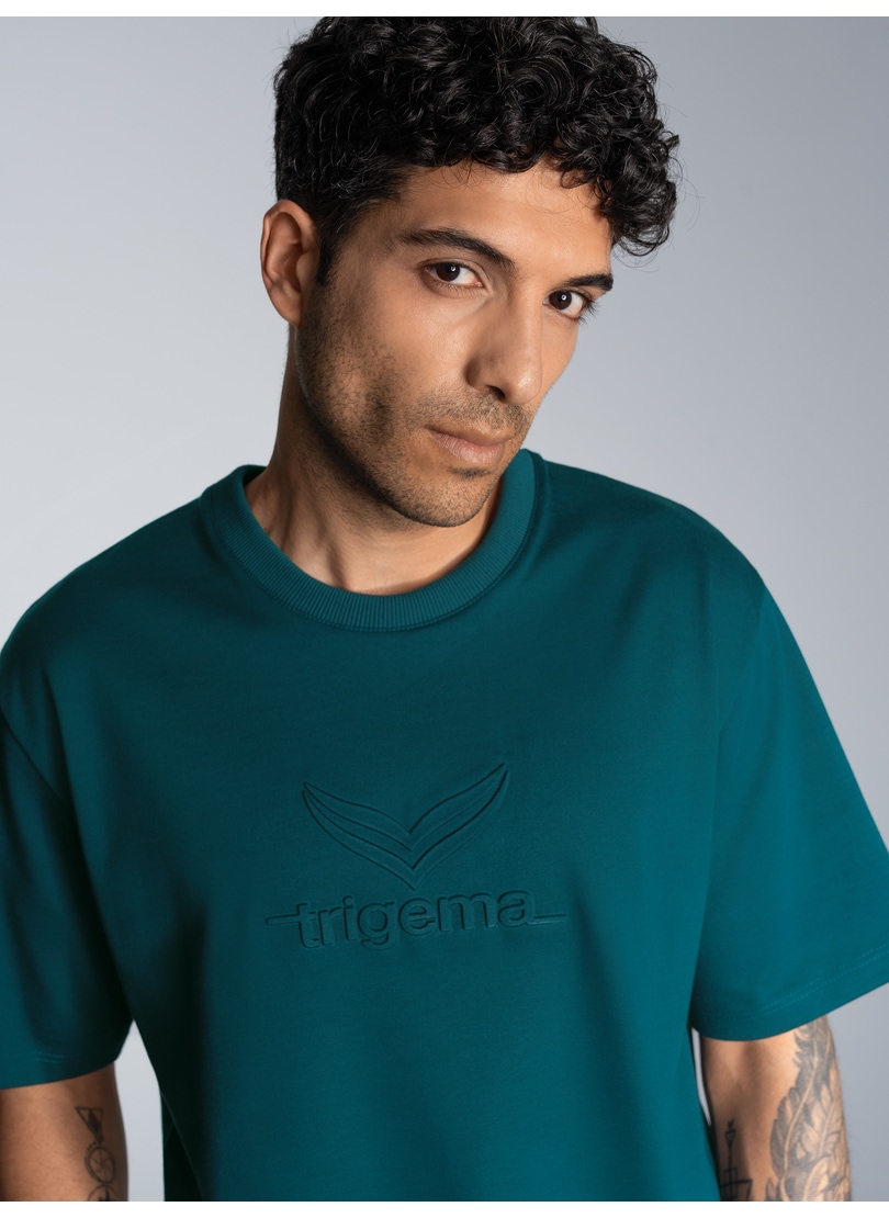 Trigema T-Shirt »TRIGEMA Heavy Oversized T-Shirt mit 3D-Motiv«, (1 tlg.) von Trigema
