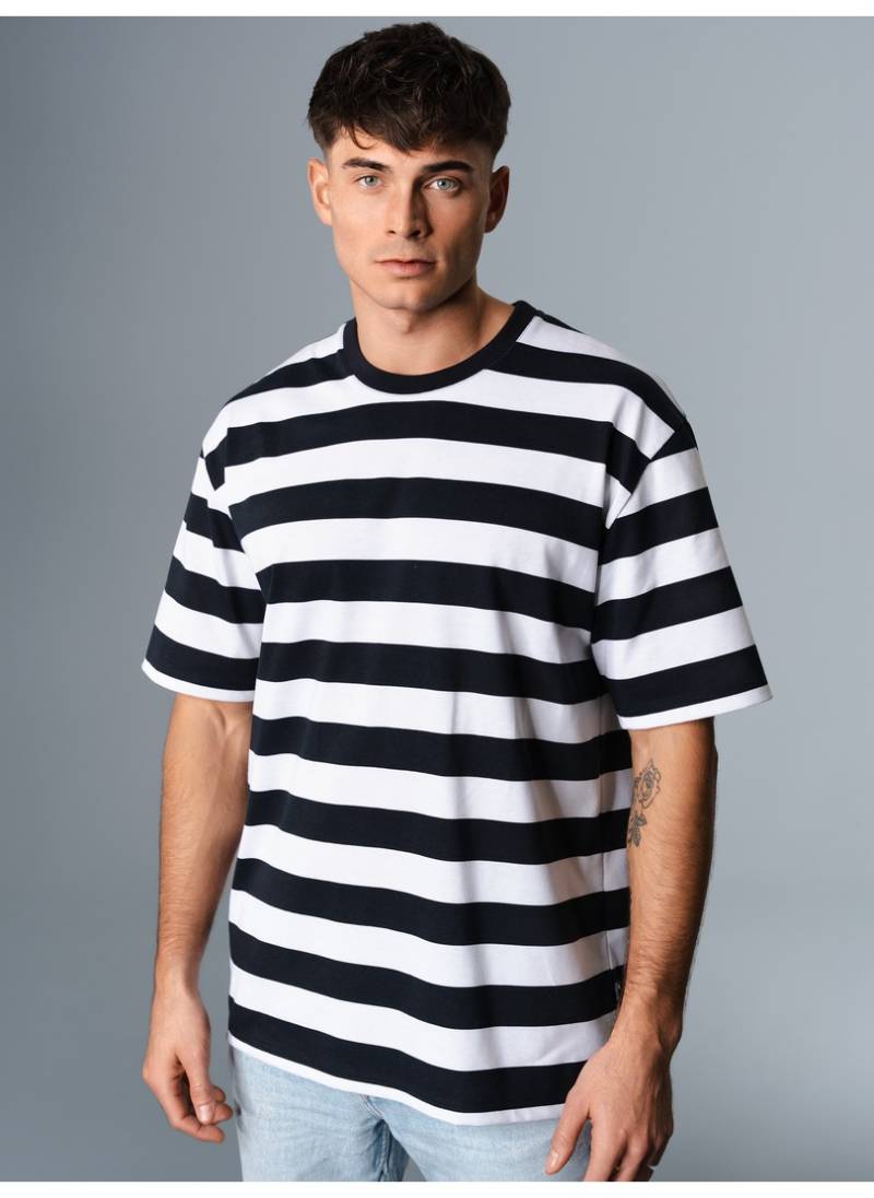 Trigema T-Shirt »TRIGEMA Heavy Oversized T-Shirt mit Ringelmuster«, (1 tlg.) von Trigema