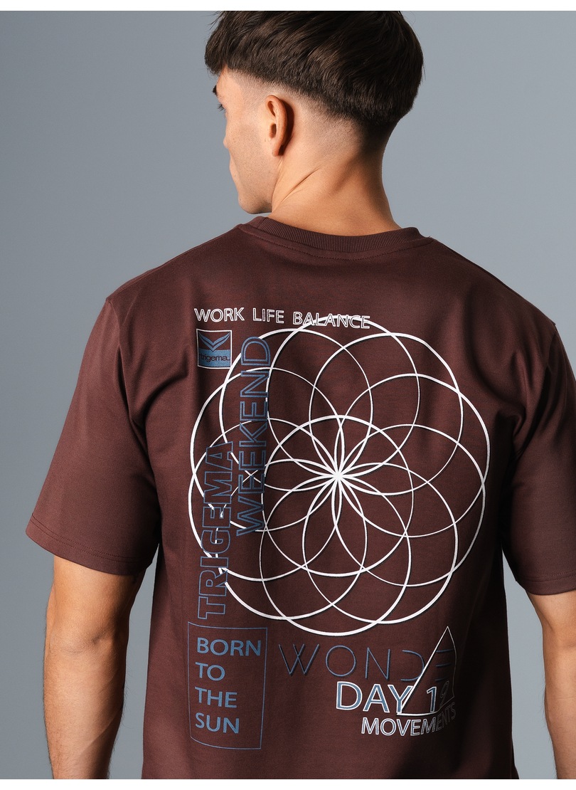 Trigema T-Shirt »TRIGEMA Heavy Oversized T-Shirt mit grossem Backprint«, (1 tlg.) von Trigema
