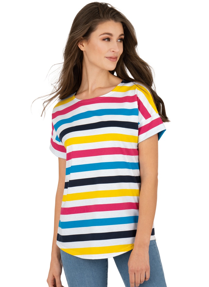 Trigema T-Shirt »TRIGEMA Oversize T-Shirt mit Streifenmuster«, (1 tlg.) von Trigema