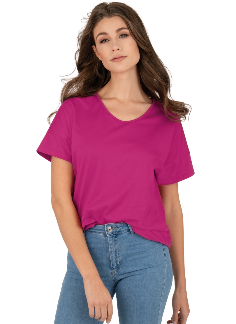 Trigema T-Shirt »TRIGEMA Oversized T-Shirt mit V-Ausschnitt«, (1 tlg.) von Trigema