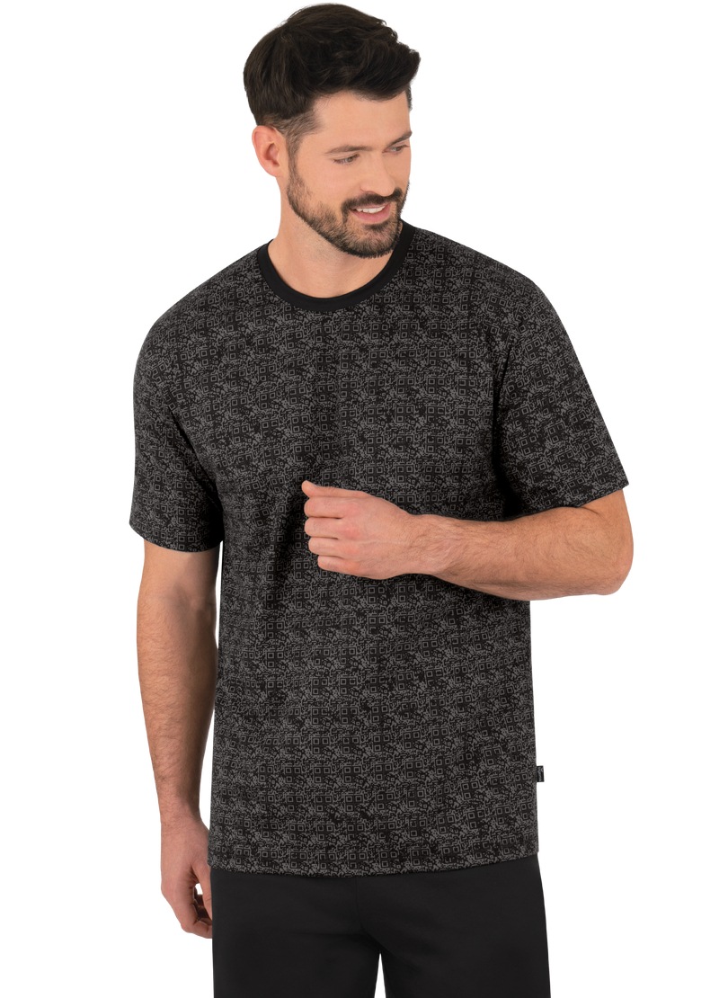 Trigema T-Shirt »TRIGEMA Schlafshirt mit QR-Code-Muster«, (1 tlg.) von Trigema