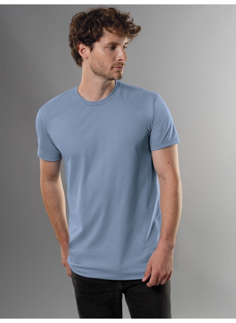 Trigema T-Shirt »TRIGEMA Slim Fit T-Shirt aus DELUXE Baumwolle«, (1 tlg.) von Trigema