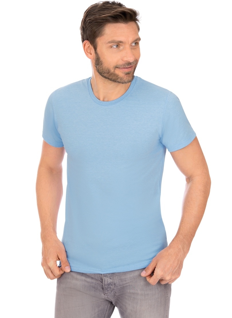 Trigema T-Shirt »TRIGEMA Slim Fit T-Shirt aus DELUXE Baumwolle«, (1 tlg.) von Trigema