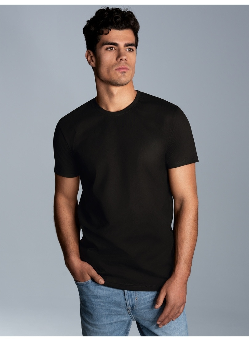 Trigema T-Shirt »TRIGEMA Slim Fit T-Shirt aus DELUXE Baumwolle«, (1 tlg.) von Trigema