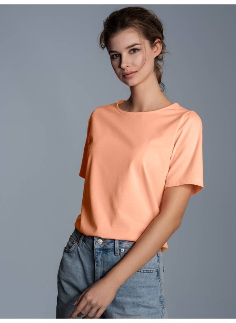 Trigema T-Shirt »TRIGEMA T-Shirt DELUXE Baumwolle mit Kristallsteinen«, (1 tlg.) von Trigema