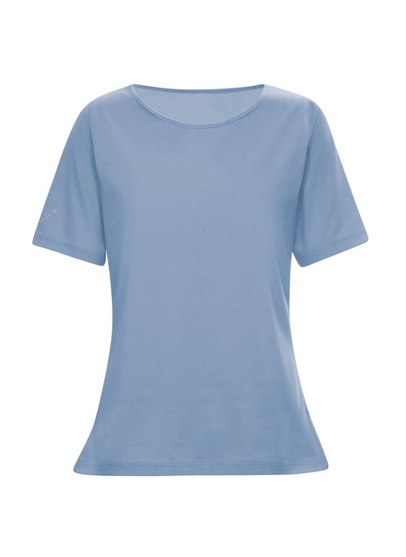 Trigema T-Shirt »TRIGEMA T-Shirt DELUXE Baumwolle mit Kristallsteinen«, (1 tlg.) von Trigema