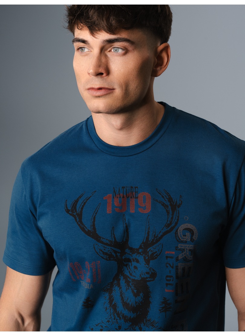 Trigema T-Shirt »TRIGEMA T-Shirt in Öko-Qualität mit Hirsch-Motiv«, (1 tlg.) von Trigema