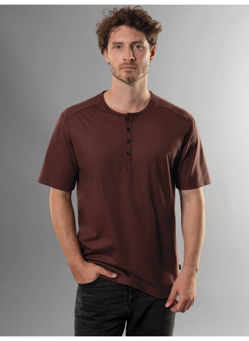 Trigema T-Shirt »TRIGEMA T-Shirt mit Knopfleiste DELUXE Baumwolle«, (1 tlg.) von Trigema