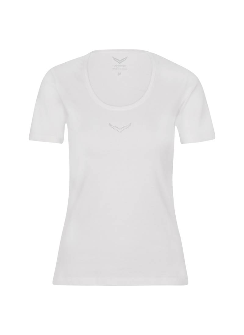 Trigema T-Shirt »TRIGEMA T-Shirt mit Kristallsteinen«, (1 tlg.) von Trigema