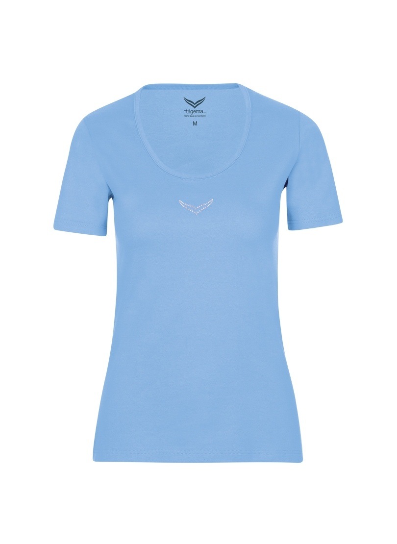 Trigema T-Shirt »TRIGEMA T-Shirt mit Kristallsteinen«, (1 tlg.) von Trigema