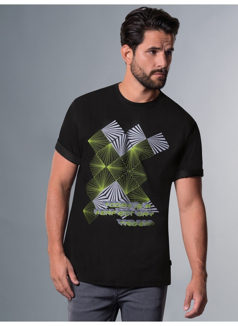 Trigema T-Shirt »TRIGEMA T-Shirt mit Neon-Print«, (1 tlg.) von Trigema