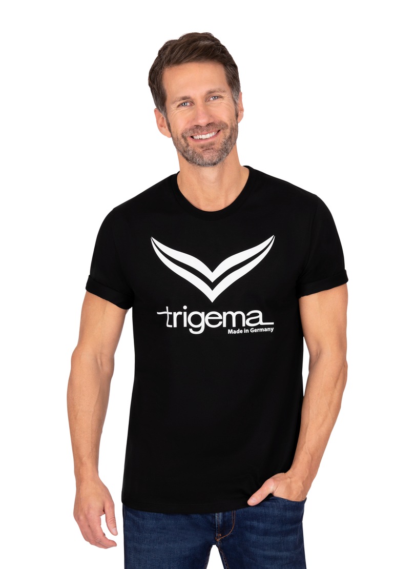 Trigema T-Shirt »TRIGEMA T-Shirt mit TRIGEMA-Logo«, (1 tlg.) von Trigema