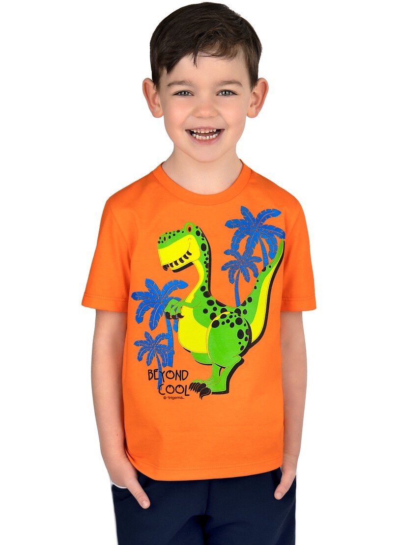 Trigema T-Shirt »TRIGEMA T-Shirt mit coolem Dino-Motiv«, (1 tlg.) von Trigema