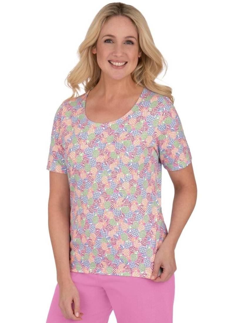 Trigema T-Shirt »TRIGEMA T-Shirt mit farbenfrohem Allover-Print«, (1 tlg.) von Trigema