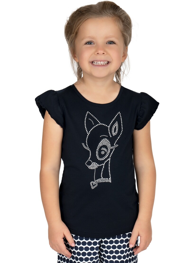 Trigema T-Shirt »TRIGEMA T-Shirt mit glitzerndem Bambi-Motiv«, (1 tlg.) von Trigema