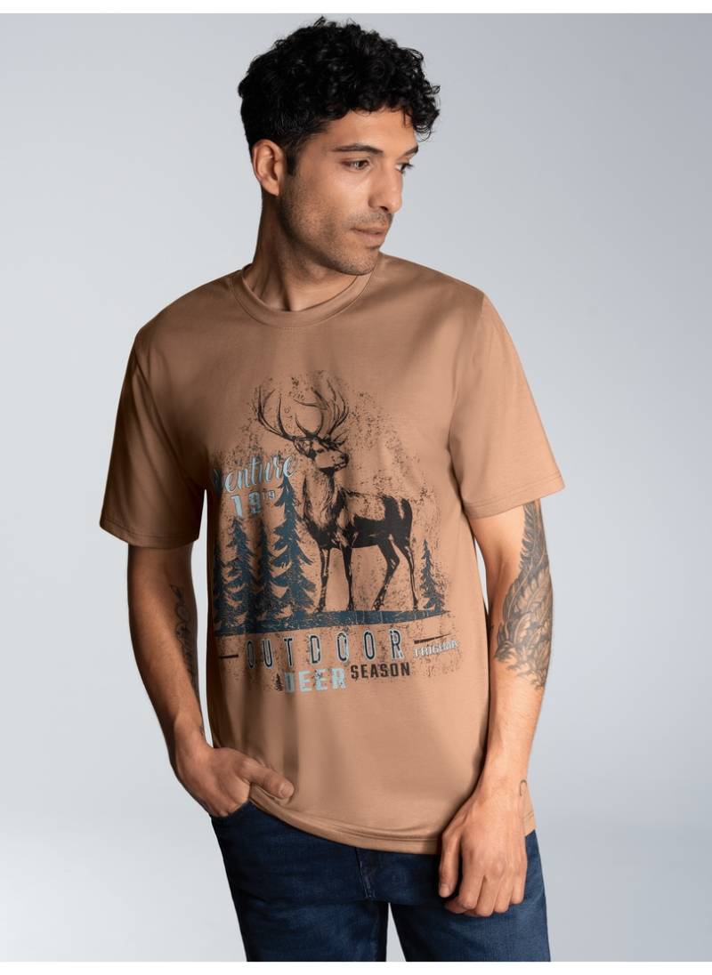 Trigema T-Shirt »TRIGEMA T-Shirt mit grossem Hirsch-Printmotiv«, (1 tlg.) von Trigema