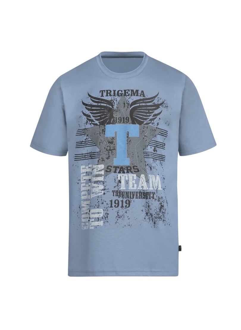 Trigema T-Shirt »TRIGEMA T-Shirt mit grossem Print-Motiv«, (1 tlg.) von Trigema