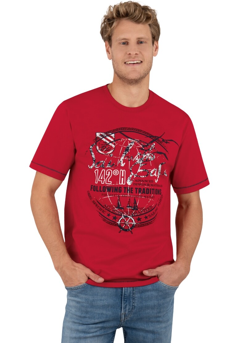 Trigema T-Shirt »TRIGEMA T-Shirt mit maritimem Druckmotiv« von Trigema