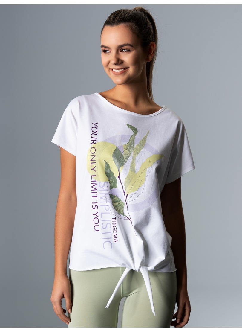 Trigema T-Shirt »TRIGEMA T-Shirt mit modischem Knoten«, (1 tlg.) von Trigema