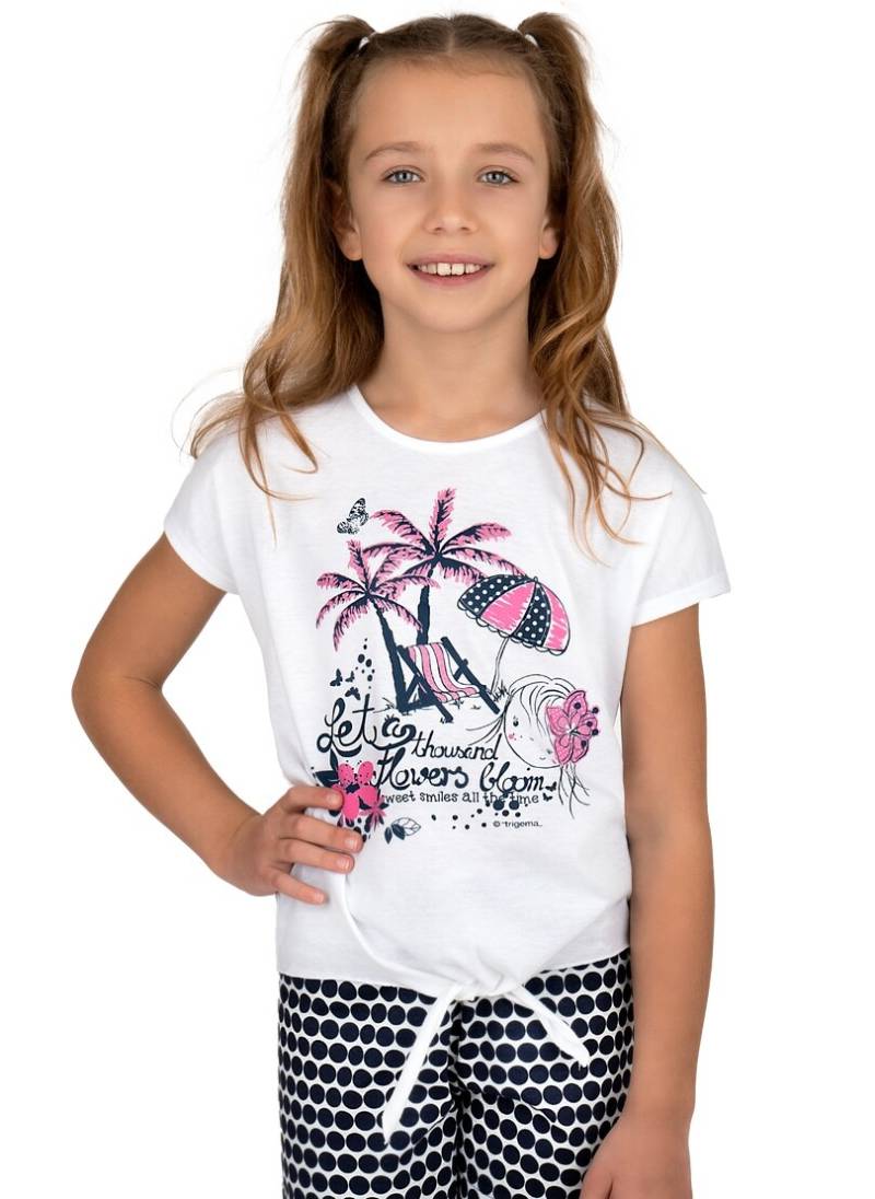 Trigema T-Shirt »TRIGEMA T-Shirt mit sommerlichem Druckmotiv«, (1 tlg.) von Trigema