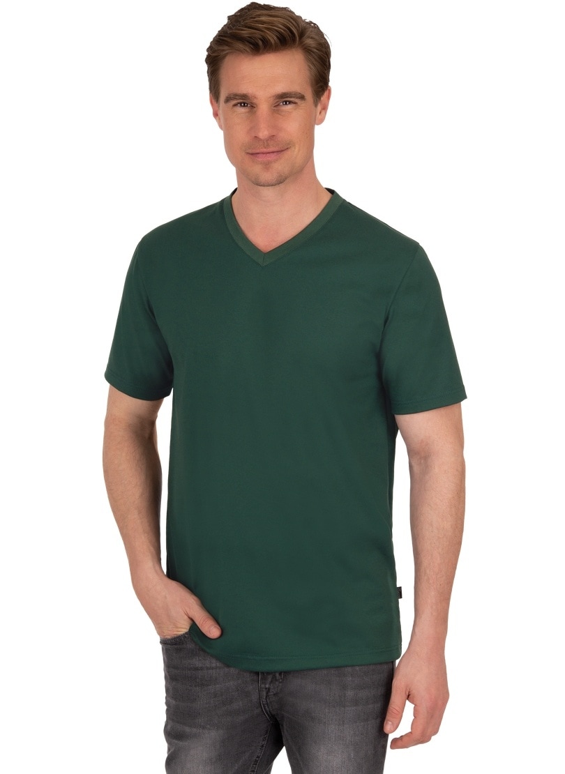 Trigema T-Shirt »TRIGEMA V-Shirt DELUXE Baumwolle«, (1 tlg.) von Trigema