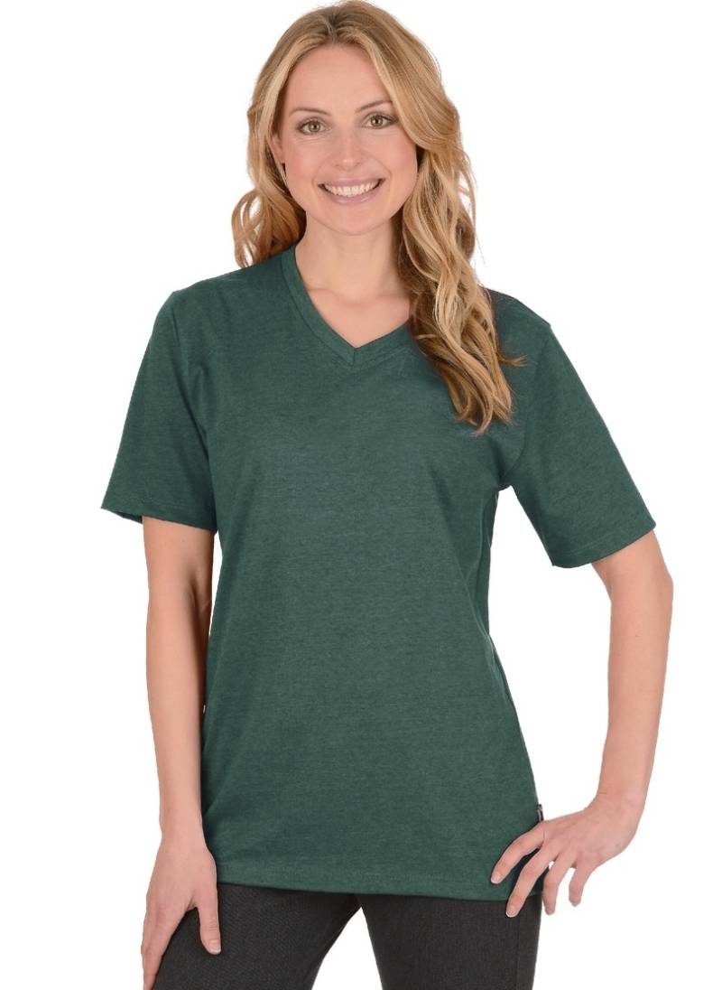 Trigema T-Shirt »TRIGEMA V-Shirt DELUXE Baumwolle«, (1 tlg.) von Trigema