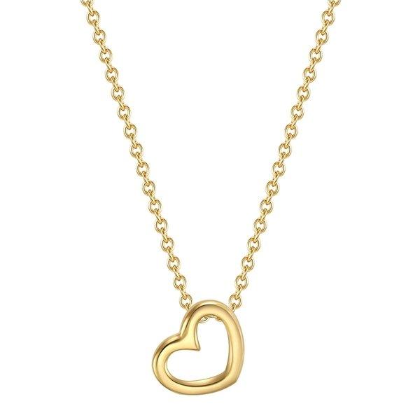 Halskette Herz Damen Gold 42cm von Trilani