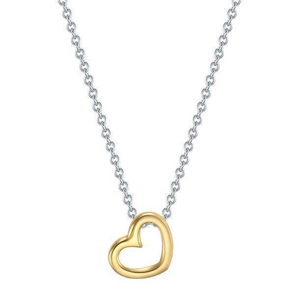 Halskette Herz Damen Silber 42cm von Trilani