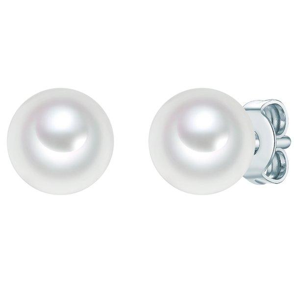Perlen-ohrstecker Damen Silber 8mm von Trilani