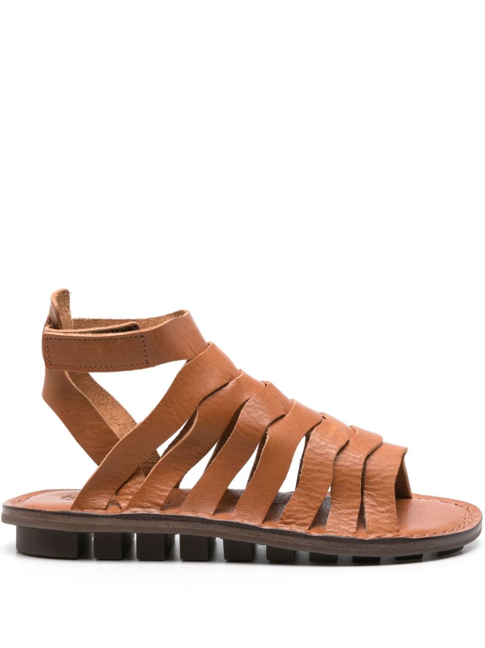 Trippen Swell intertwined leather sandals - Brown von Trippen