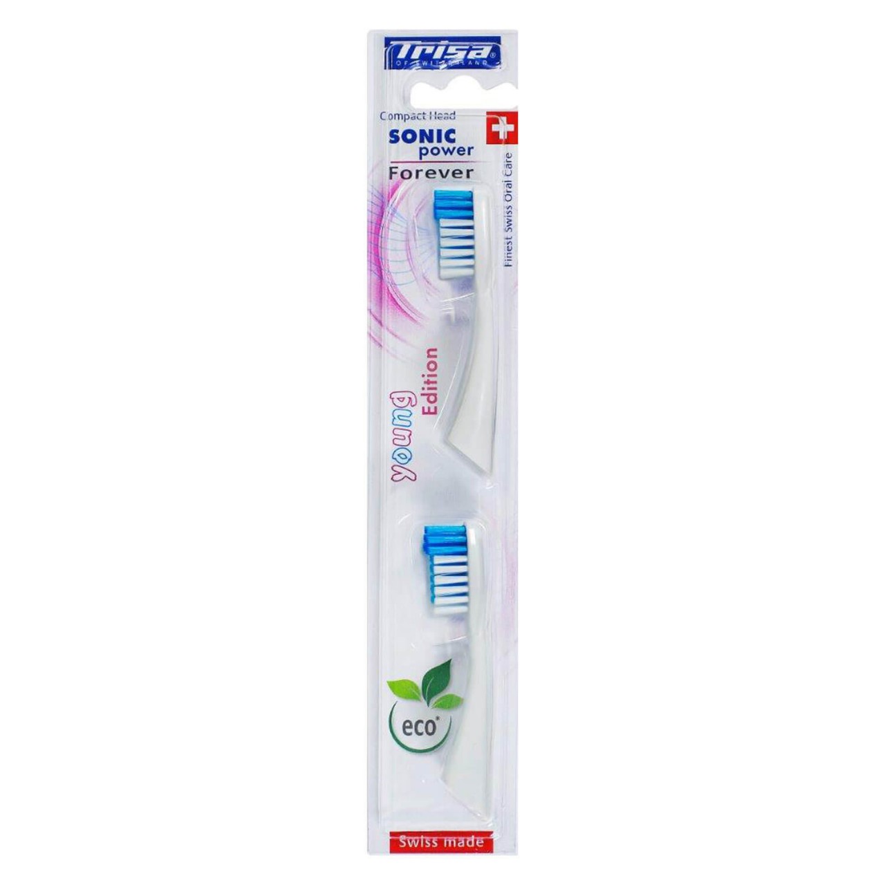 Trisa Oral Care - Ersatzset Sonic Power Young Edition Compact Head von Trisa of Switzerland