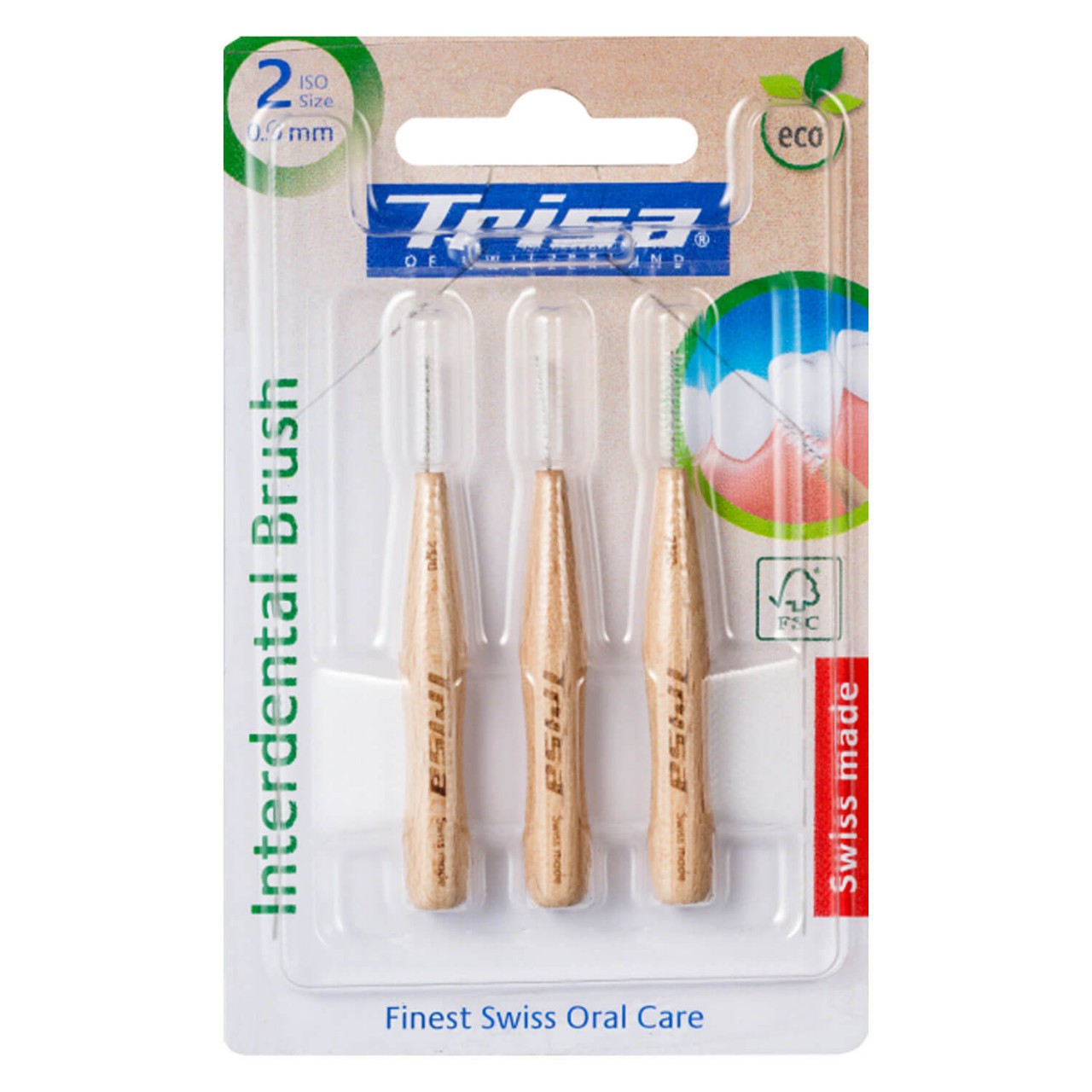 Trisa Oral Care - Interdental Brush Holz 0.9mm von Trisa of Switzerland
