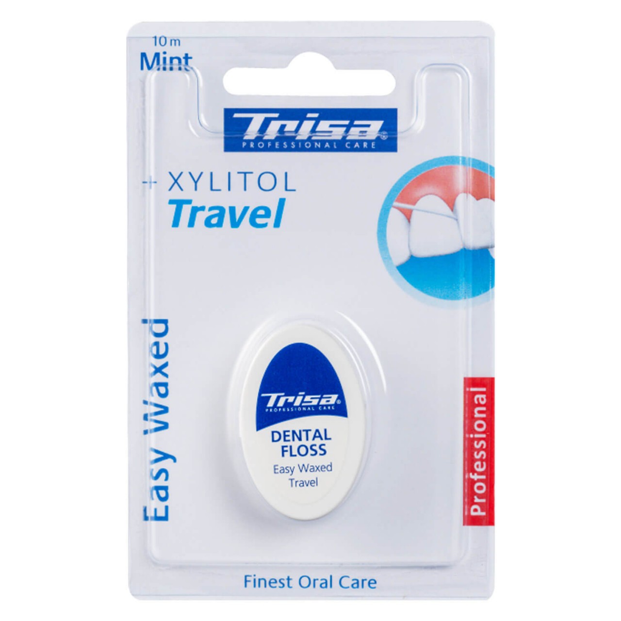Trisa Oral Care - Zahnseide Easy Waxed Travel Mint von Trisa of Switzerland