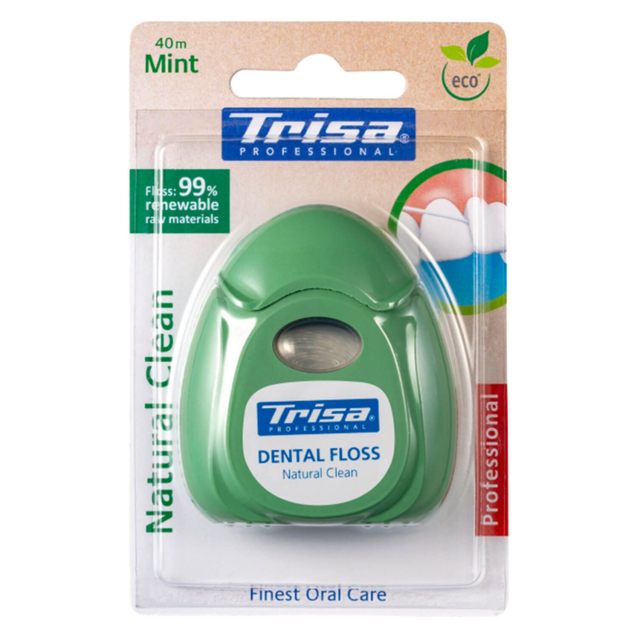 Trisa Oral Care - Zahnseide Natural Clean Mint von Trisa of Switzerland